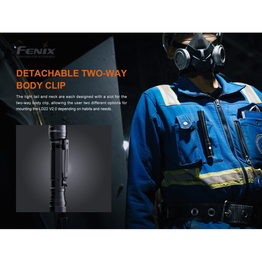 Fenix LD22V20 - LED Акумулаторно фенерче LED/USB IP66 800 lm 220 ч