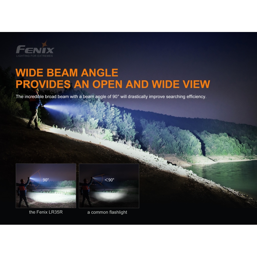 Fenix LR35R - LED Акумулаторно фенерче 6xLED/2x21700 IP68 10000 lm 80 ч