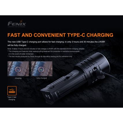 Fenix LR35R - LED Акумулаторно фенерче 6xLED/2x21700 IP68 10000 lm 80 ч