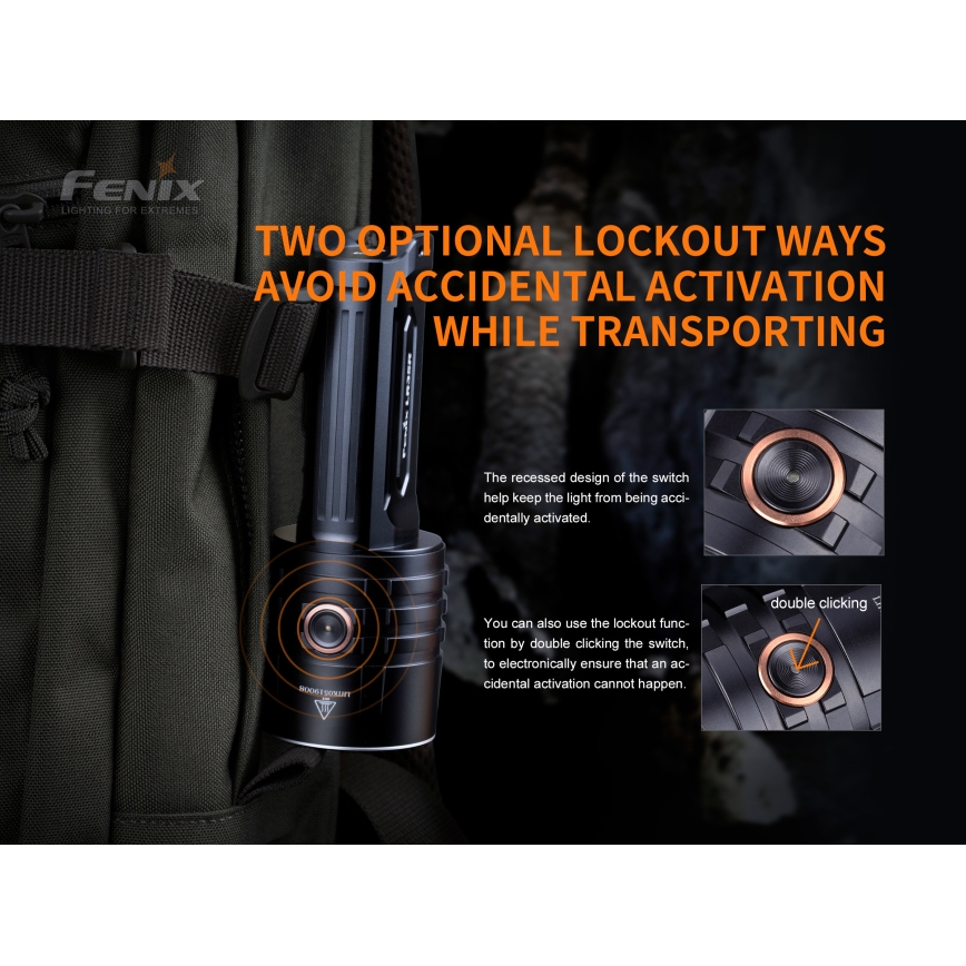 Fenix LR35R - LED Акумулаторно фенерче 6xLED/2x21700 IP68 10000 lm 80 ч
