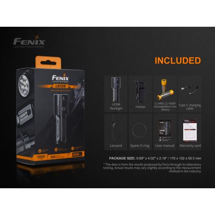 Fenix LR35R - LED Акумулаторно фенерче 6xLED/2x21700 IP68 10000 lm 80 ч