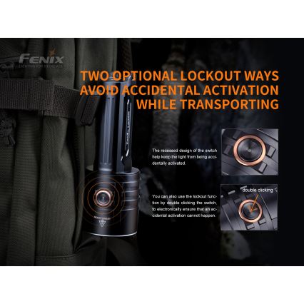 Fenix LR35R - LED Акумулаторно фенерче 6xLED/2x21700 IP68 10000 lm 80 ч