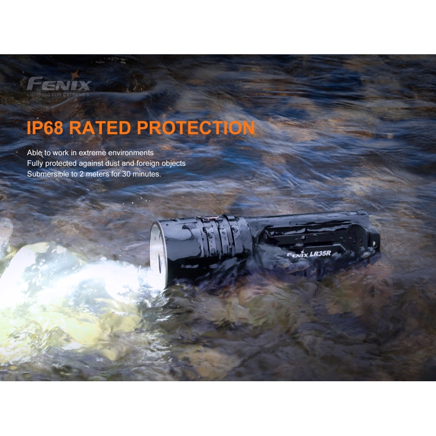 Fenix LR35R - LED Акумулаторно фенерче 6xLED/2x21700 IP68 10000 lm 80 ч
