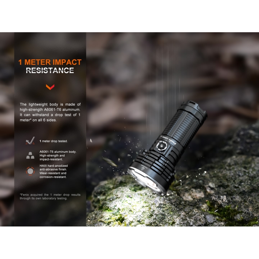 Fenix LR40RV20 - LED Акумулаторно фенерче LED/USB IP68 15000 lm 177 ч.