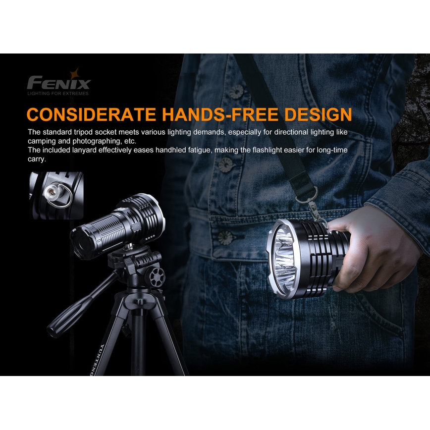 Fenix LR50R - LED Акумулаторно фенерче 4xLED/USB IP68 12000 lm 58 ч