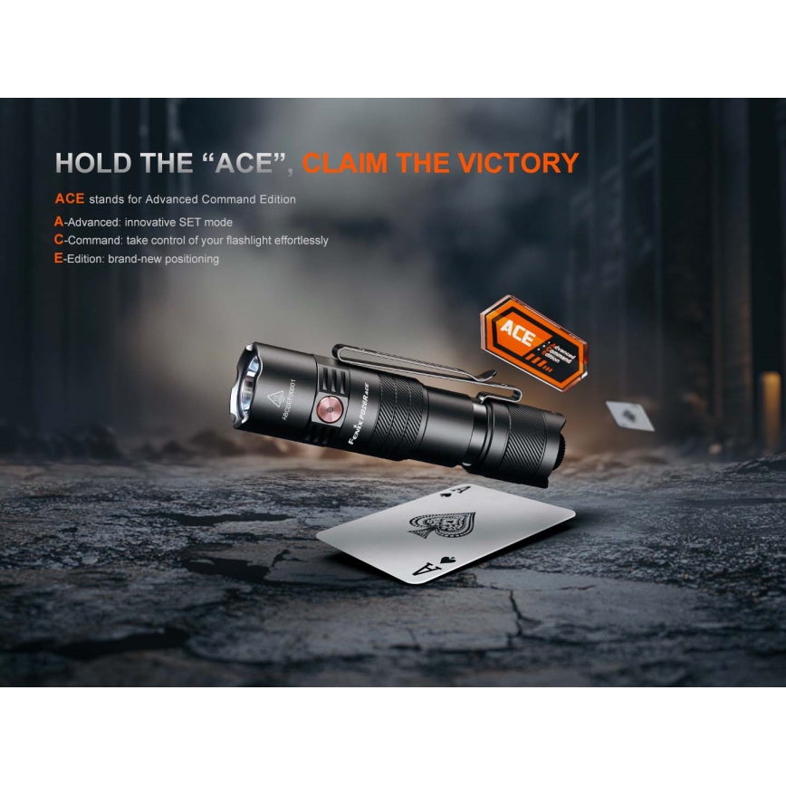 Fenix PD26RACE - регулируем акумулаторен LED фенер LED/USB 1600 mAh IP68 1300 lm 556 ч черен