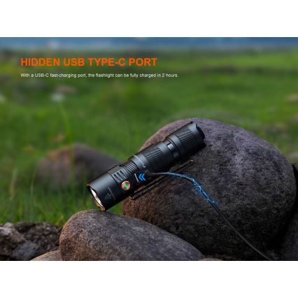 Fenix PD26RACE - регулируем акумулаторен LED фенер LED/USB 1600 mAh IP68 1300 lm 556 ч черен