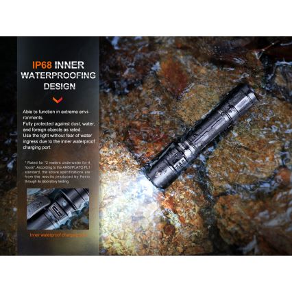 Fenix PD35R - LED Акумулаторно фенерче LED/USB IP68 1700 lm 100 ч.
