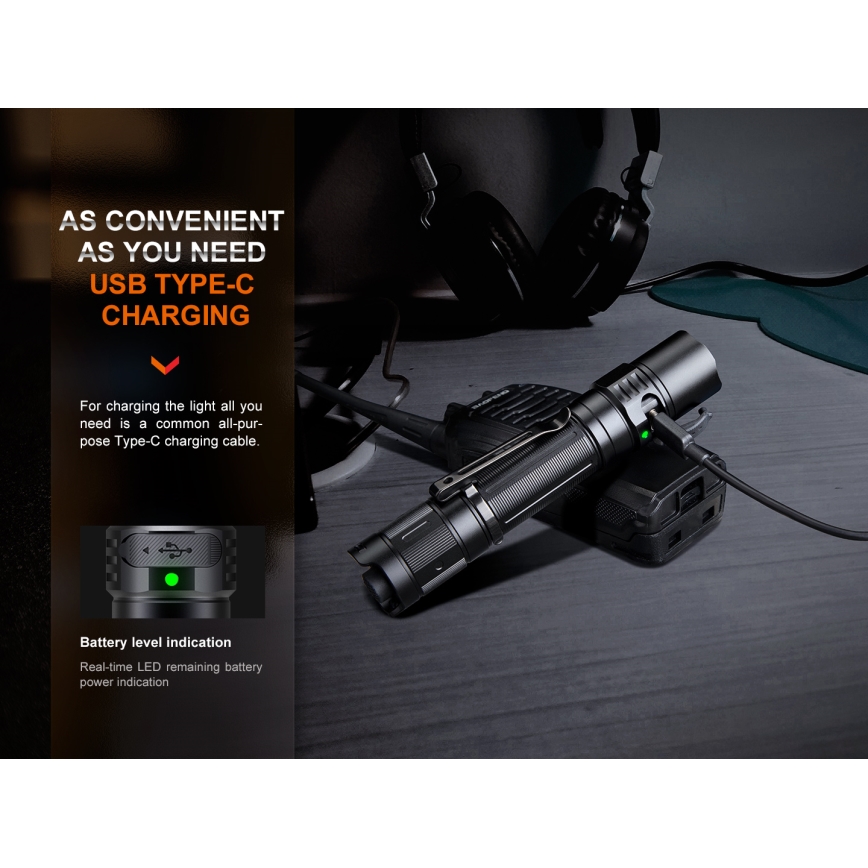 Fenix PD35R - LED Акумулаторно фенерче LED/USB IP68 1700 lm 100 ч.