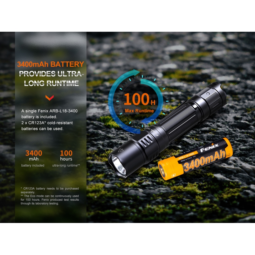 Fenix PD35R - LED Акумулаторно фенерче LED/USB IP68 1700 lm 100 ч.