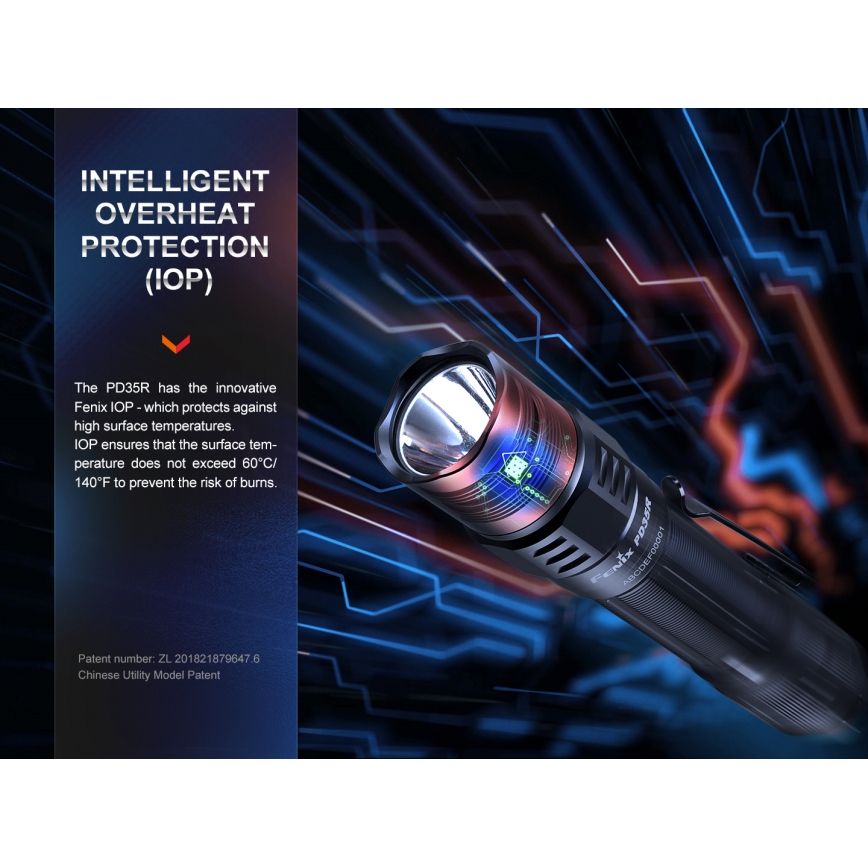 Fenix PD35R - LED Акумулаторно фенерче LED/USB IP68 1700 lm 100 ч.