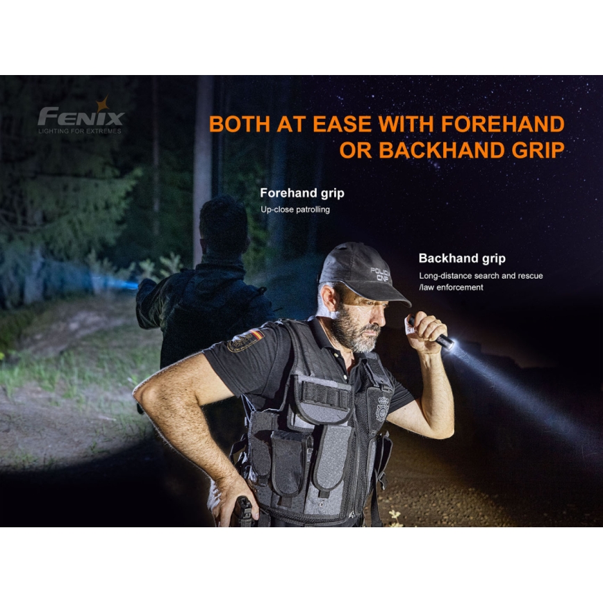 Fenix PD35V30 - LED Акумулаторно фенерче LED/USB/2xCR123A IP68 1700 лъскав 230 h 2600 mAh