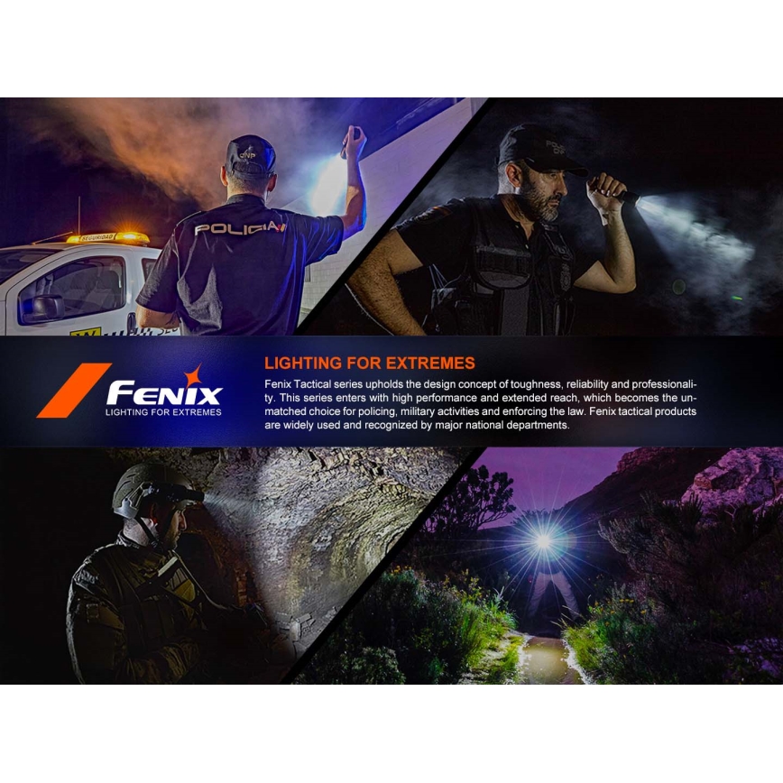 Fenix PD36RACE - димиращ презареждаем LED/USB фенер, 5000 mAh, IP68, 3000 лм, 63,45 ч, черен