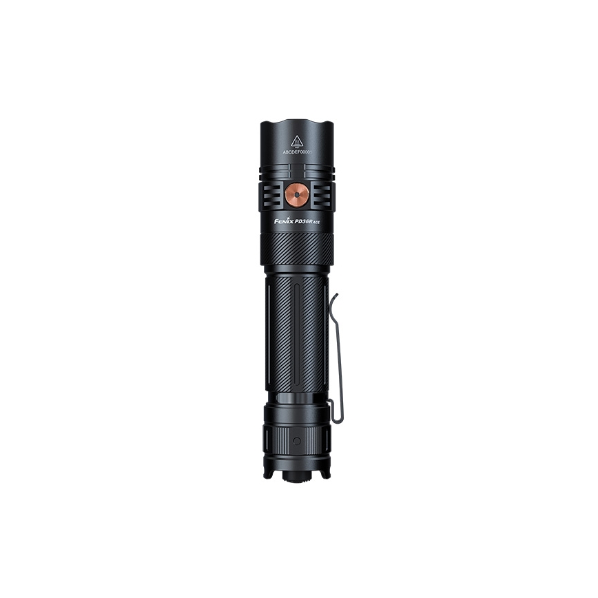 Fenix PD36RACE - димиращ презареждаем LED/USB фенер, 5000 mAh, IP68, 3000 лм, 63,45 ч, черен