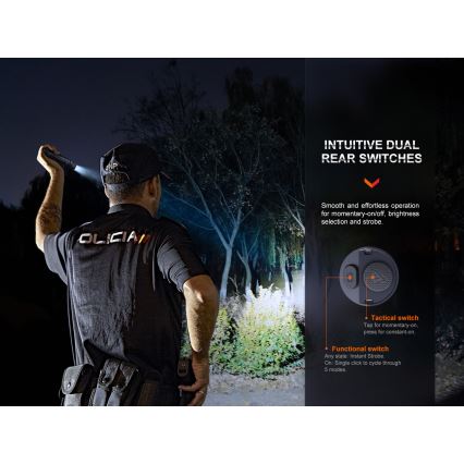 Fenix PD36RPRO - LED Тактическо акумулаторно фенерче LED/USB IP68 2800 lm 42 h 5000 mAh