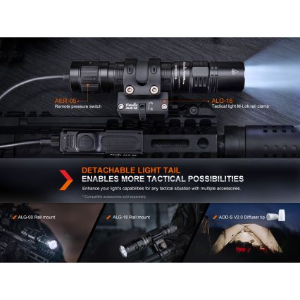 Fenix PD36RPRO - LED Тактическо акумулаторно фенерче LED/USB IP68 2800 lm 42 h 5000 mAh