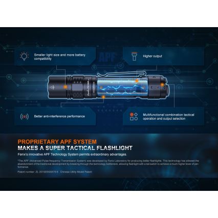 Fenix PD36RPRO - LED Тактическо акумулаторно фенерче LED/USB IP68 2800 lm 42 h 5000 mAh