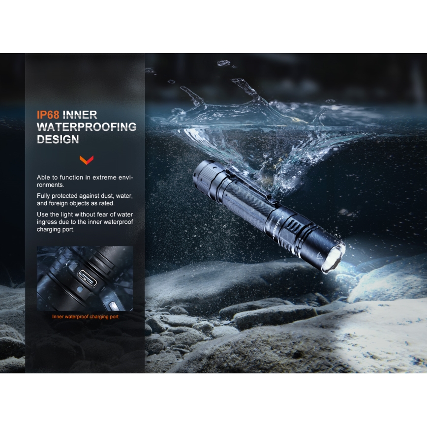 Fenix PD36RPRO - LED Тактическо акумулаторно фенерче LED/USB IP68 2800 lm 42 h 5000 mAh