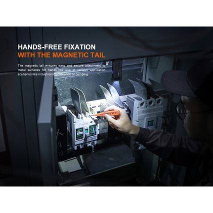 Fenix SW05RUVBLC - LED Димируем акумулаторен фенер LED/USB IPX6 150 lm 49 h 700 mAh черен