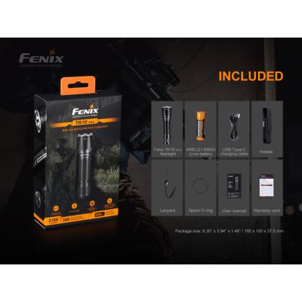 Fenix TK16V20 - LED Акумулаторно фенерче LED/1x21700 IP68 3100 lm 43 ч