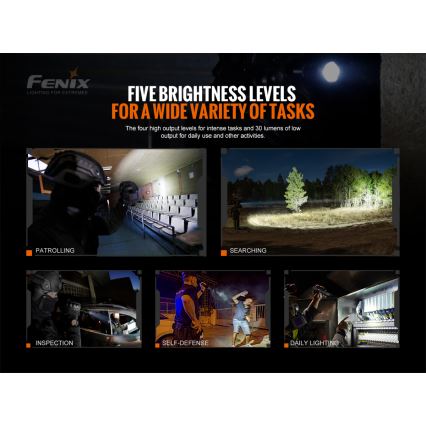 Fenix TK20RV20 - LED Тактическо акумулаторно фенерче LED/USB IP68 3000 lm 48 ч.