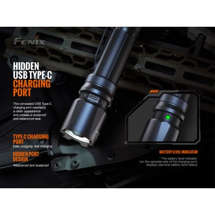 Fenix TK20RV20 - LED Тактическо акумулаторно фенерче LED/USB IP68 3000 lm 48 ч.