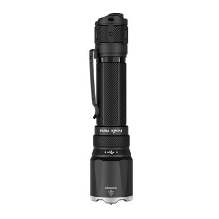 Fenix TK21RBLK - LED акумулаторен фенер с регулируема яркост и LED/USB зареждане, 6000 mAh, IP68, 3600 lm, 72,5 h, черен