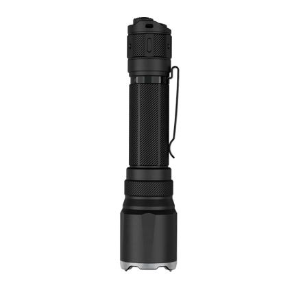 Fenix TK21RBLK - LED акумулаторен фенер с регулируема яркост и LED/USB зареждане, 6000 mAh, IP68, 3600 lm, 72,5 h, черен