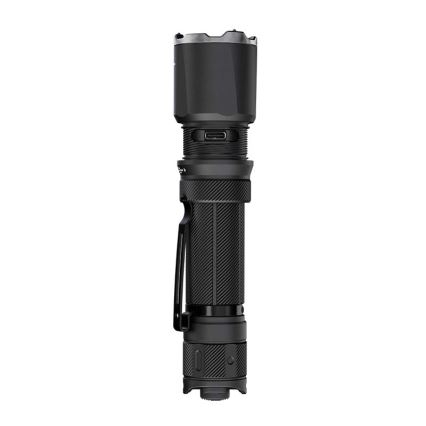 Fenix TK21RBLK - LED акумулаторен фенер с регулируема яркост и LED/USB зареждане, 6000 mAh, IP68, 3600 lm, 72,5 h, черен