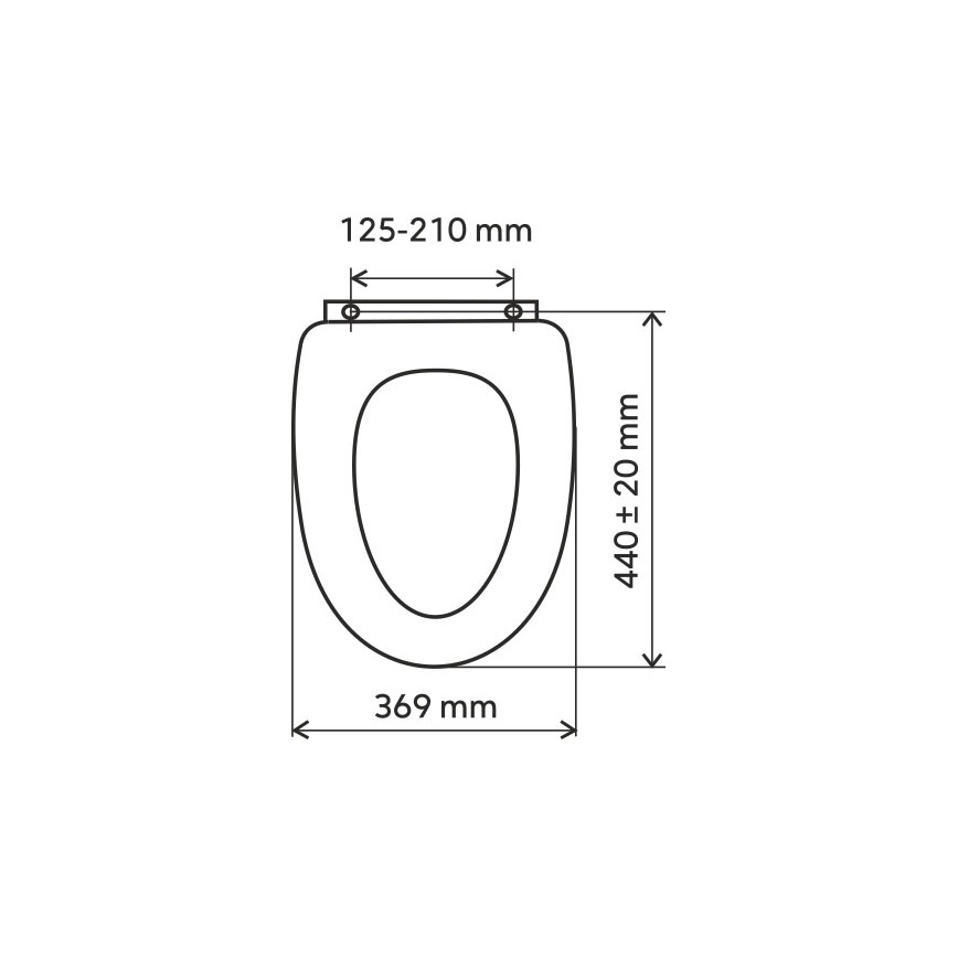 FERRO - Тоалетна седалка SoftClose дуропласт/черна