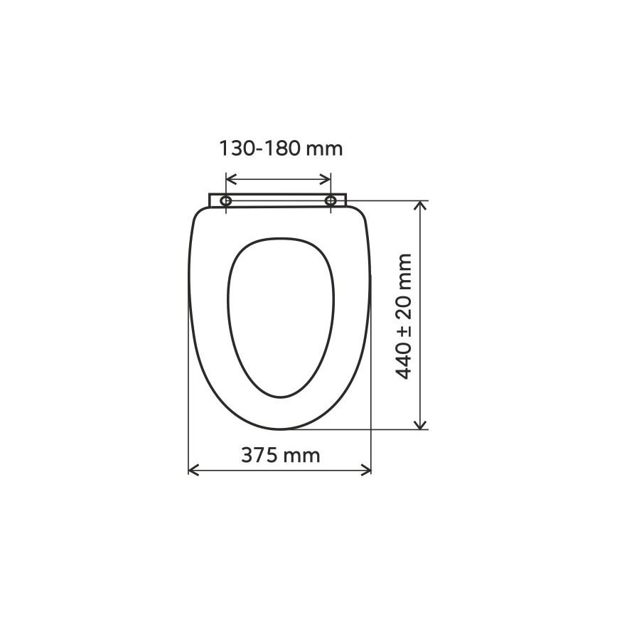 FERRO - Тоалетна седалка SoftClose MDF/бяла