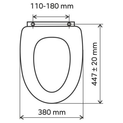 FERRO - Тоалетна седалка SoftClose MDF/декор ясен
