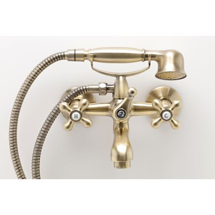 FERRO - Комплект за вана със смесител ANTICA бронз