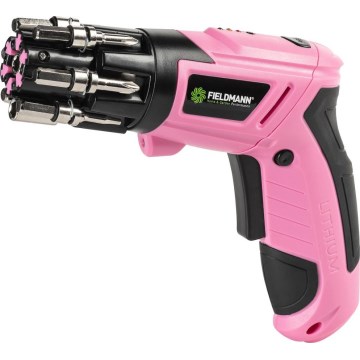 Fieldmann - Акумулаторна отвертка 3,6V 1300 mAh розова