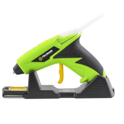 Fieldmann - Безжична пистолет за лепило 4V 1500 mAh зелен