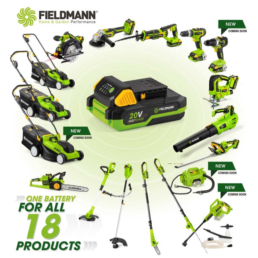 Fieldmann - Безкабелен трион 2x20V
