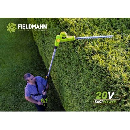 Fieldmann - Безкабелни телескопични ножици за жив плет 20V