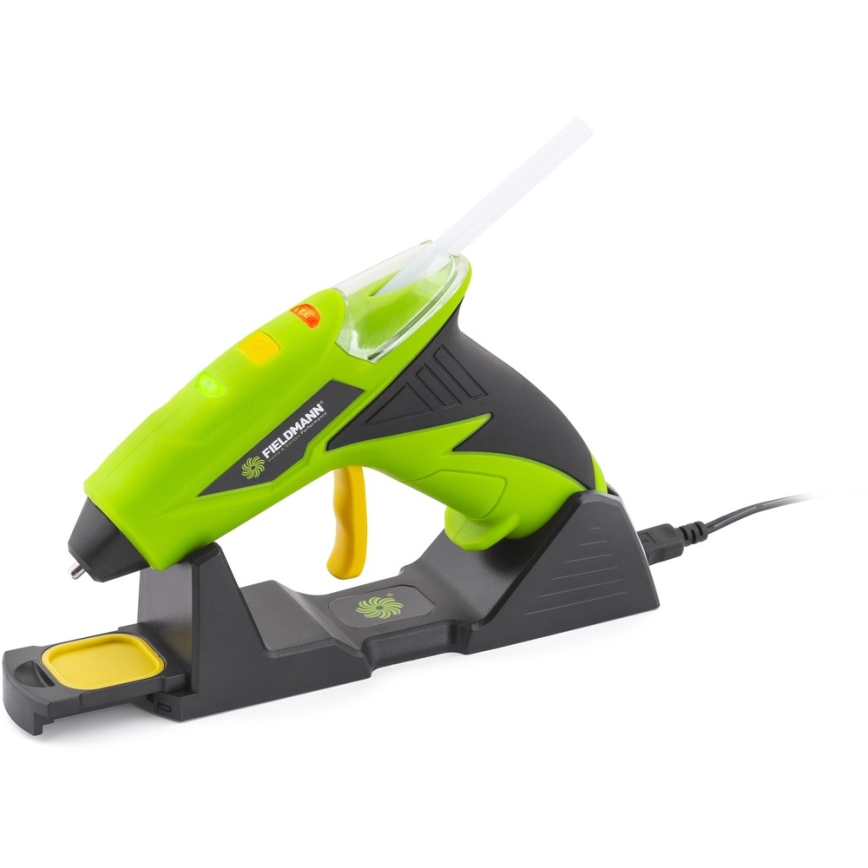 Fieldmann - Cordless hot glue gun 4V 1500 mAh зелен