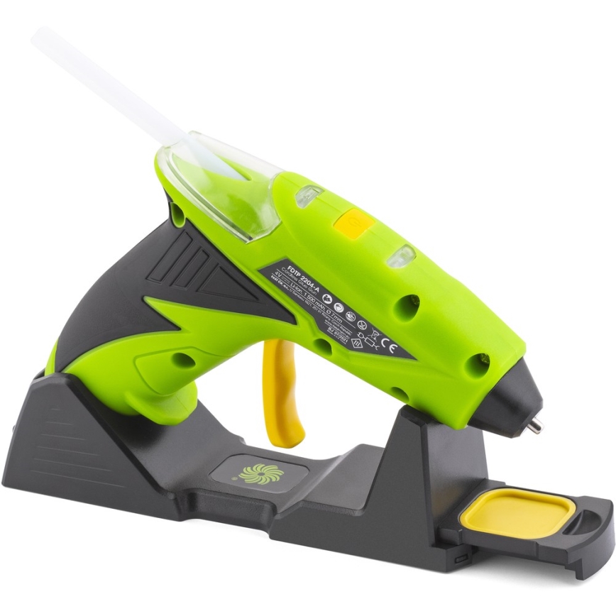 Fieldmann - Cordless hot glue gun 4V 1500 mAh зелен