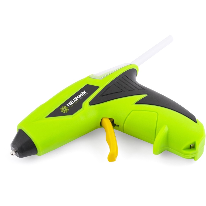 Fieldmann - Cordless hot glue gun 4V 1500 mAh зелен
