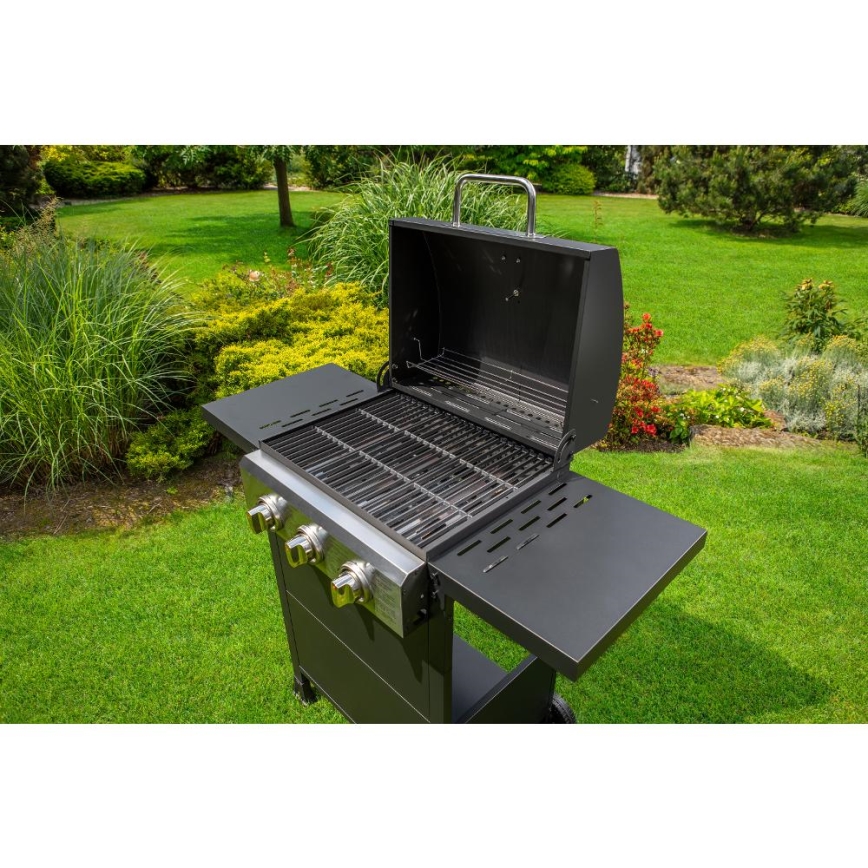 Fieldmann - Газов грил с 3 горелки, черен