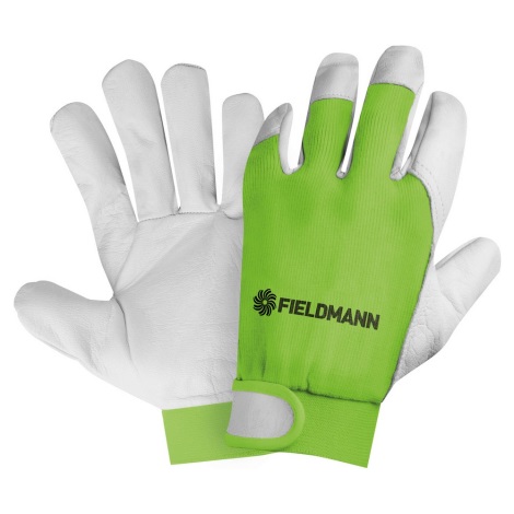 Fieldmann - Работни ръкавици зелени/бели