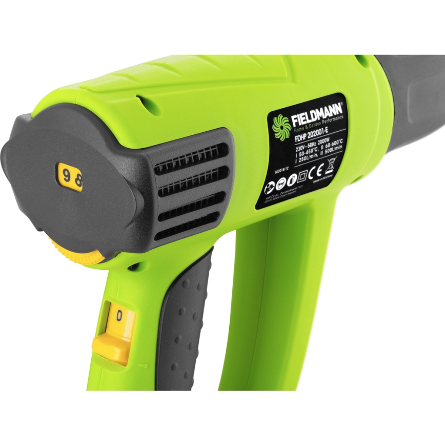 Fieldmann - Термопистолет с аксесоари 2000W/230V