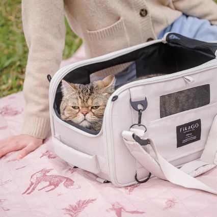 Fikago - Пътническа чанта за кучета и котки TRUFFLE Grey