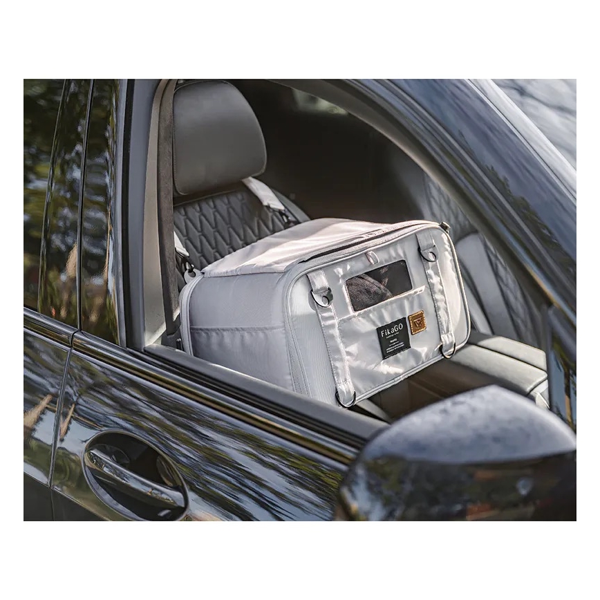 Fikago - Пътническа чанта за кучета и котки TRUFFLE Grey