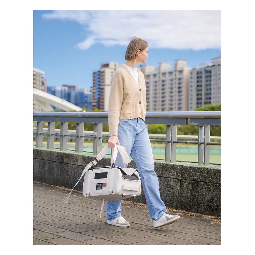 Fikago - Пътническа чанта за кучета и котки TRUFFLE Grey