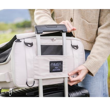 Fikago - Пътническа чанта за кучета и котки TRUFFLE Grey