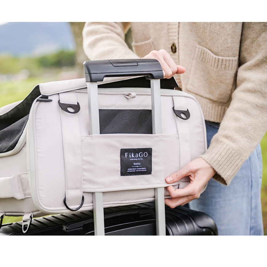 Fikago - Пътническа чанта за кучета и котки TRUFFLE Grey