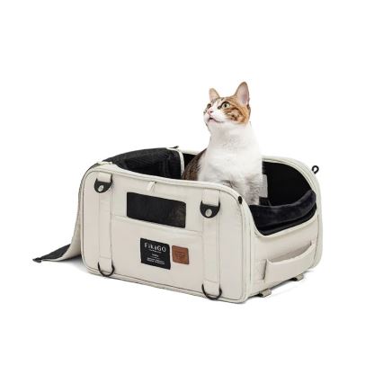 Fikago - Пътническа чанта за кучета и котки TRUFFLE Grey