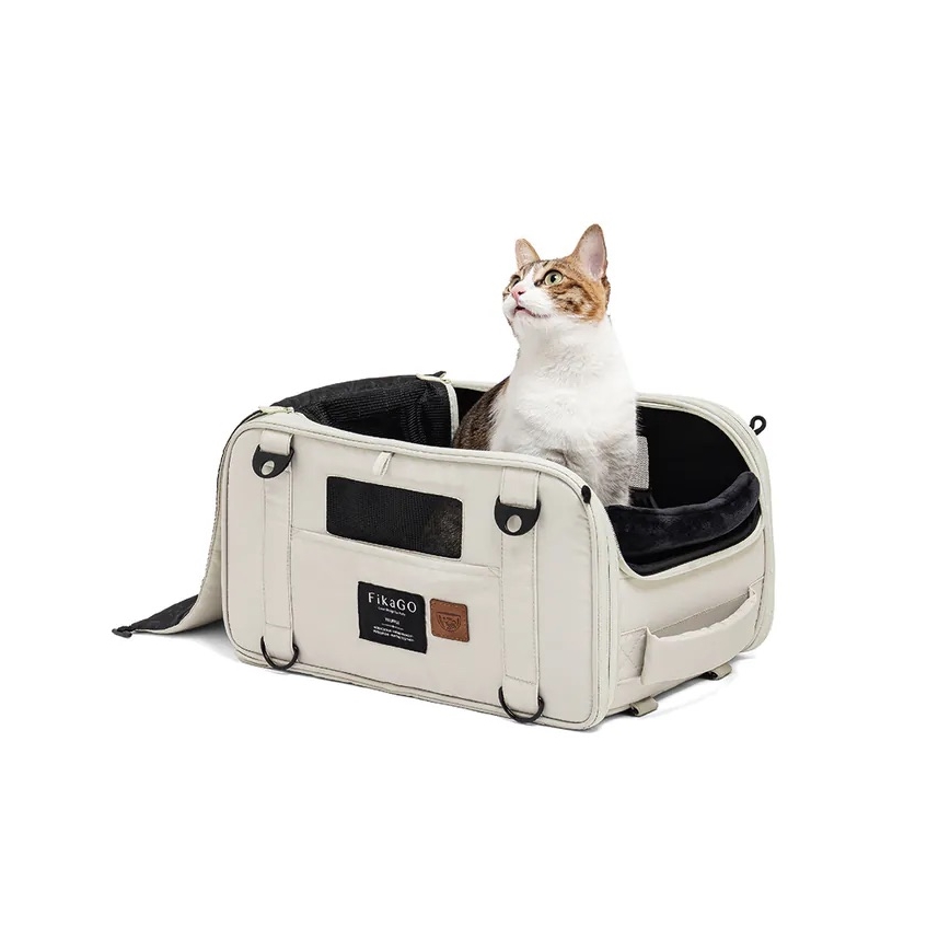 Fikago - Пътническа чанта за кучета и котки TRUFFLE Grey